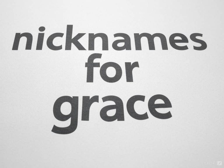 grace nicknames
