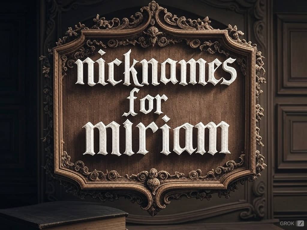 nicknames for miriam
